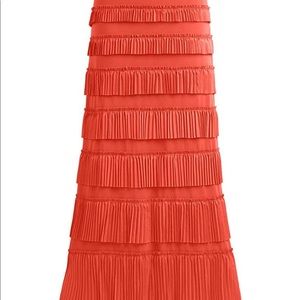 Pleated Ruffle Skirt